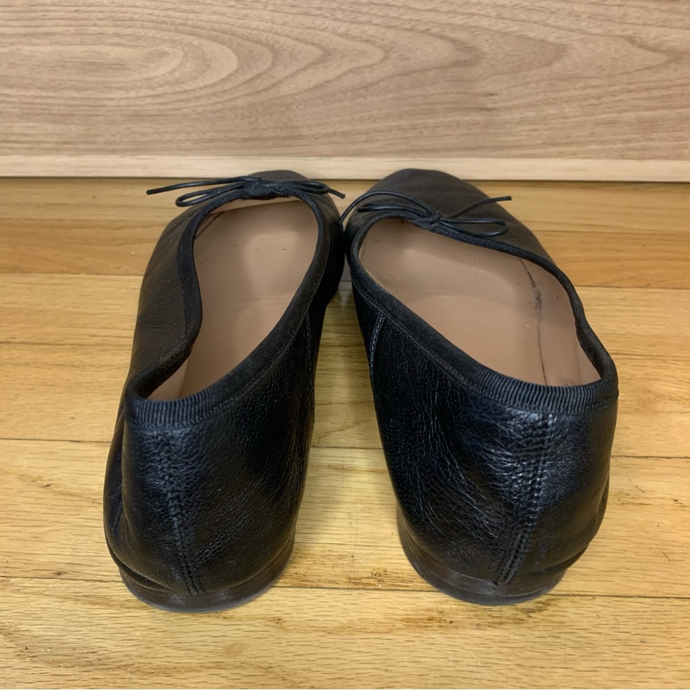 Mansur Gavriel Black Leather Flats - Picture 4 of 11